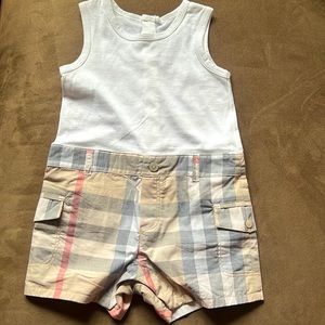 Burberry infant one piece Sz 12m